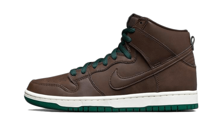 Overkicks - Nike SB Dunk High Baroque Brown Vegan Leather (CV1624-200) - vista lateral