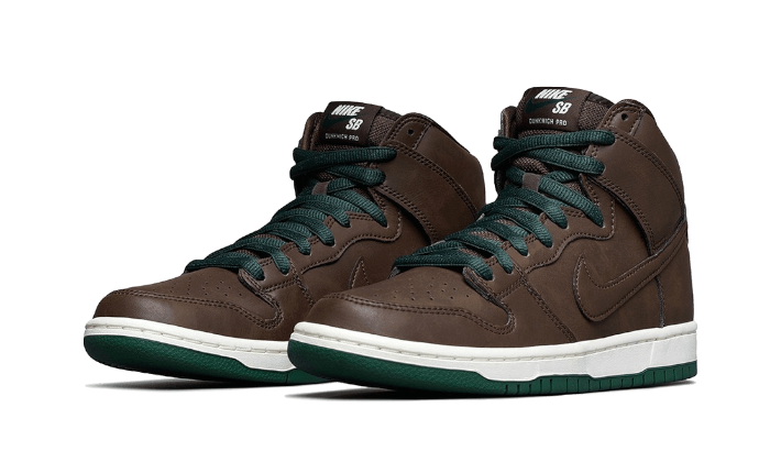 Overkicks - Nike SB Dunk High Baroque Brown Vegan Leather (CV1624-200) - vista trasera