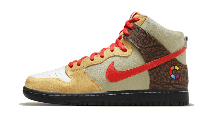 Overkicks - Nike SB Dunk High Color Skates Kebab and Destroy (CZ2205-700) - vista lateral