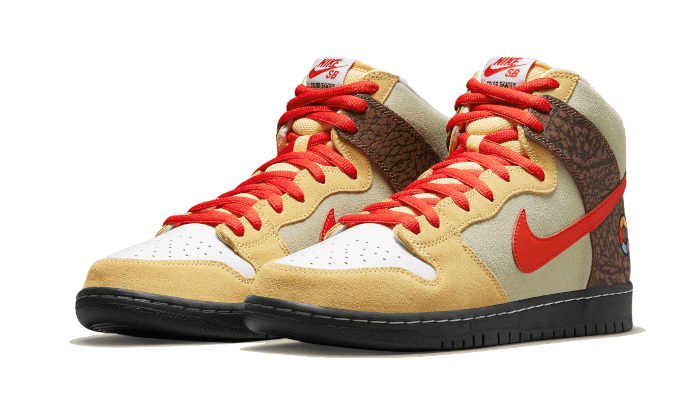 Overkicks - Nike SB Dunk High Color Skates Kebab and Destroy (CZ2205-700) - vista trasera