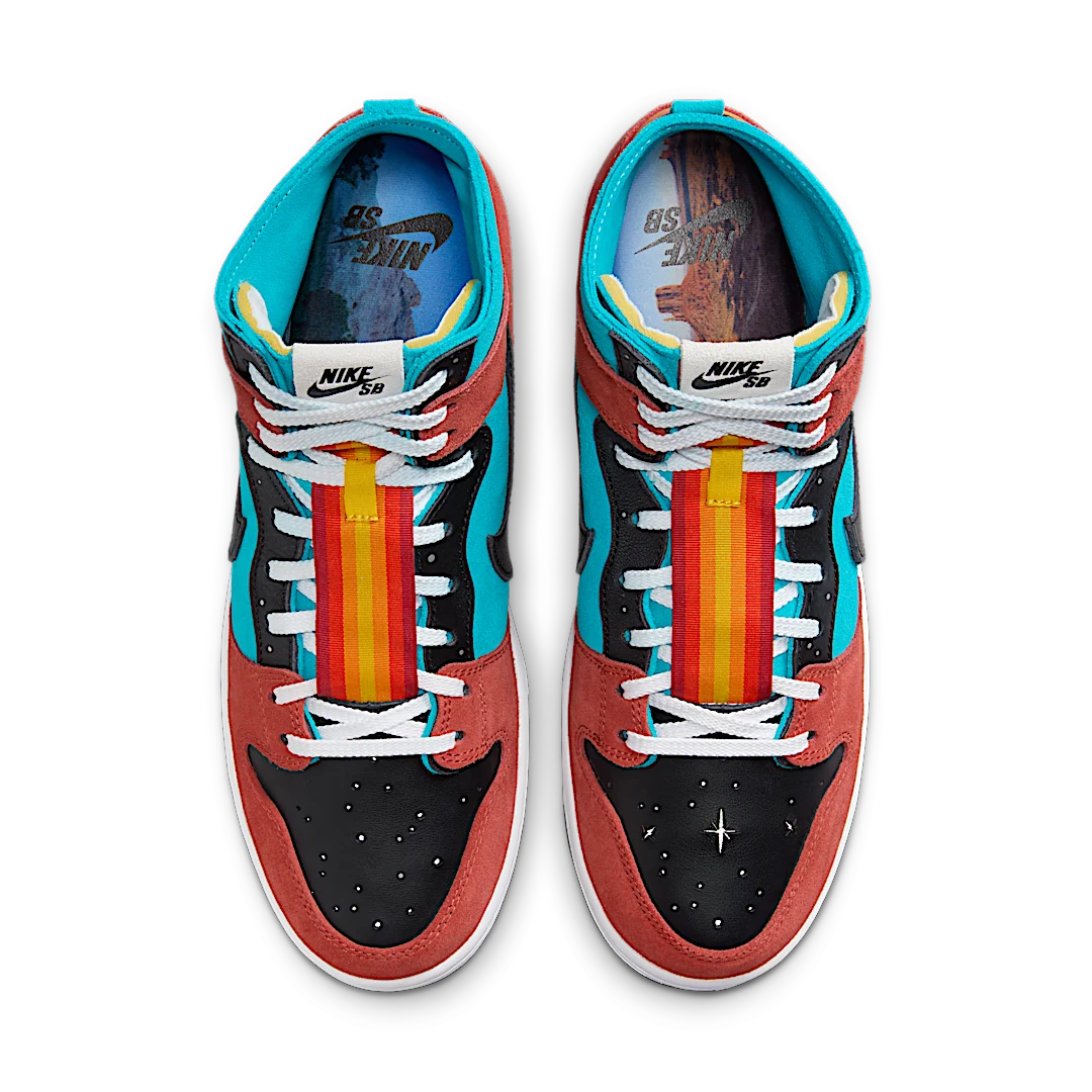 Overkicks - Nike SB Dunk High Diorr Greenwood Navajo Arts (FQ1775-400) - par completo