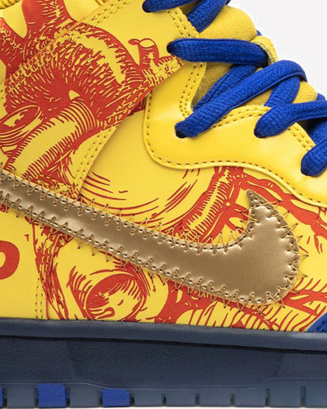 Overkicks - Nike SB Dunk High Finnigan Mooney 15th Anniversary Doernbecher (2019) (579603-740) - detalle suela
