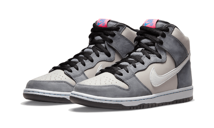 Overkicks - Nike SB Dunk High Pro Medium Grey Pink (DJ9800-001) - vista trasera