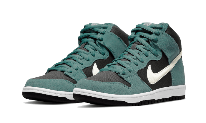Overkicks - Nike SB Dunk High Pro Mineral Slate Suede (DQ3757-300) - vista trasera