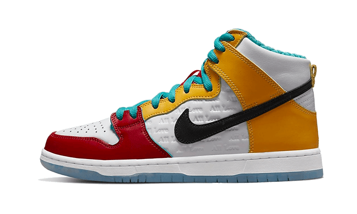 Overkicks - Nike SB Dunk High Pro froSkate All Love (DH7778-100) - vista lateral