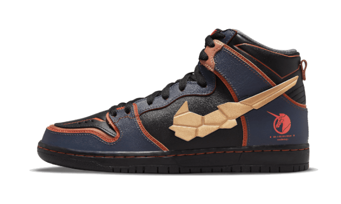 Overkicks - Nike SB Dunk High RX-0 Unicorn Gundam 02 Banshee (DH7717-400) - vista lateral