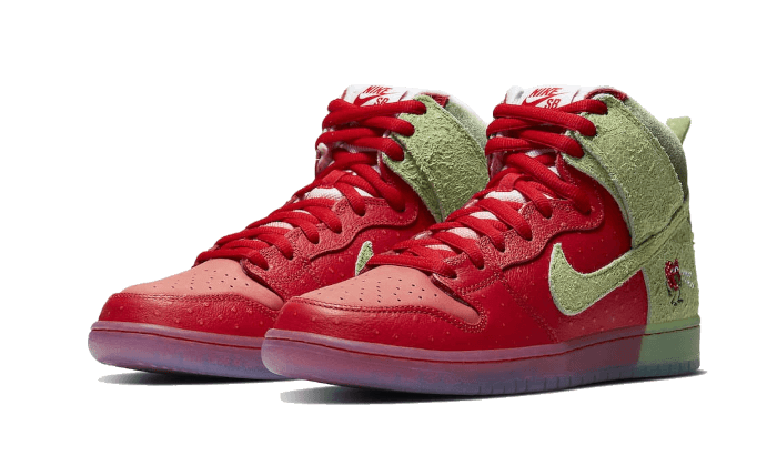Overkicks - Nike SB Dunk High Strawberry Cough (Regular Box) (CW7093-600) - vista trasera