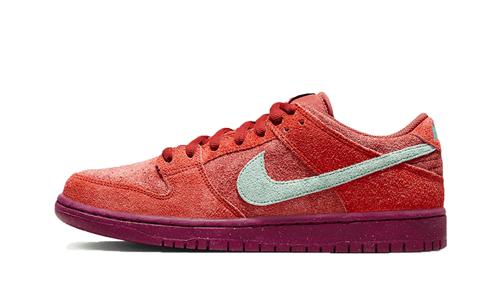 Overkicks - Nike SB Dunk Low Mystic Red Rosewood (DV5429-601) - vista lateral