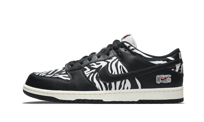 Overkicks - Nike SB Dunk Low OG QS Quartersnacks Zebra (DM3510-001) - vista lateral