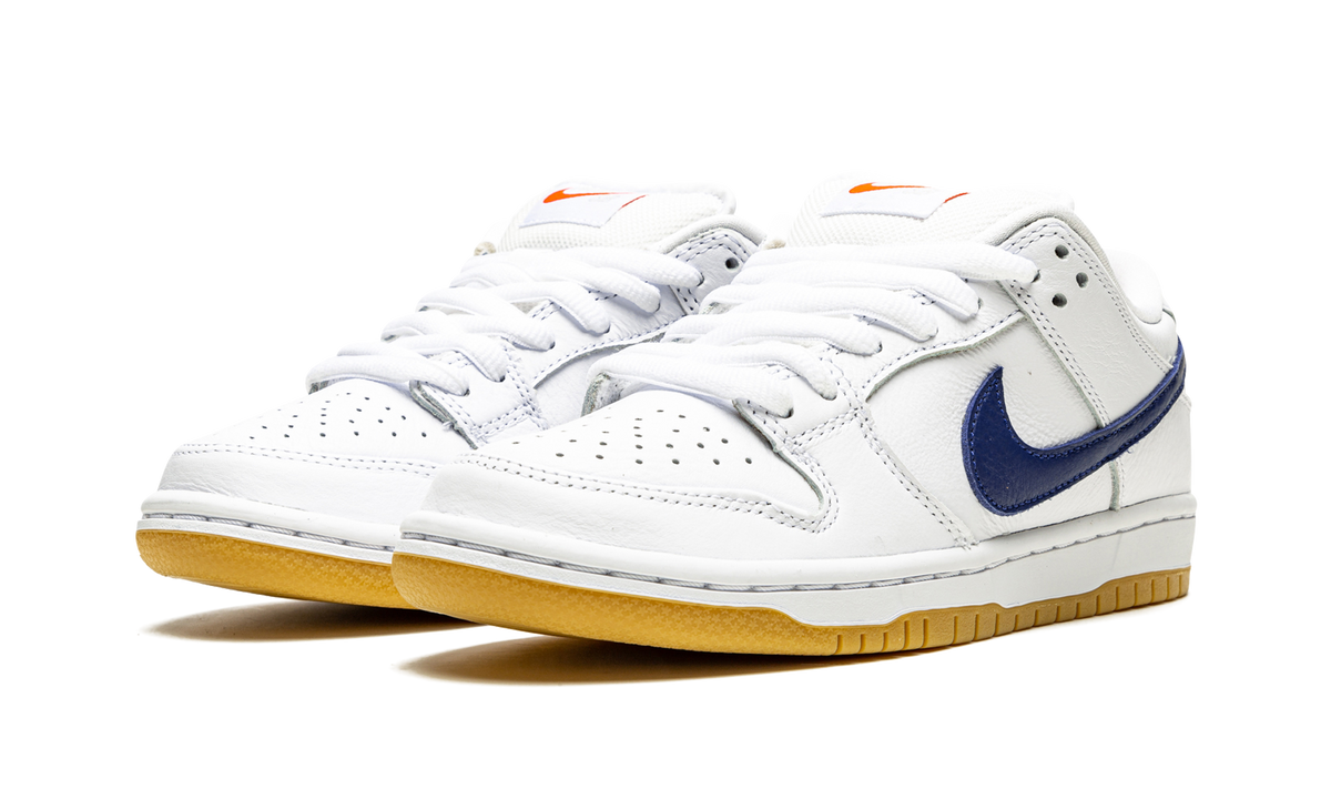 Overkicks - Nike SB Dunk Low Orange Label White Navy (CZ2249-100) - vista trasera