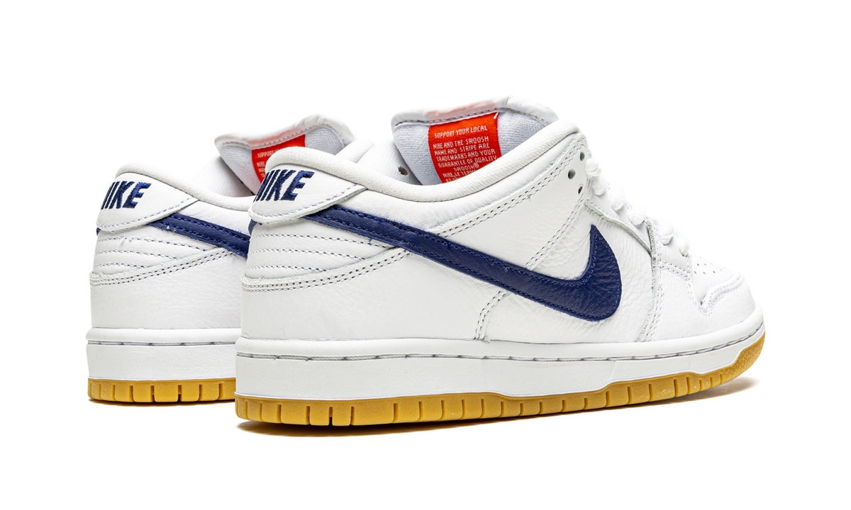 Overkicks - Nike SB Dunk Low Orange Label White Navy (CZ2249-100) - par completo