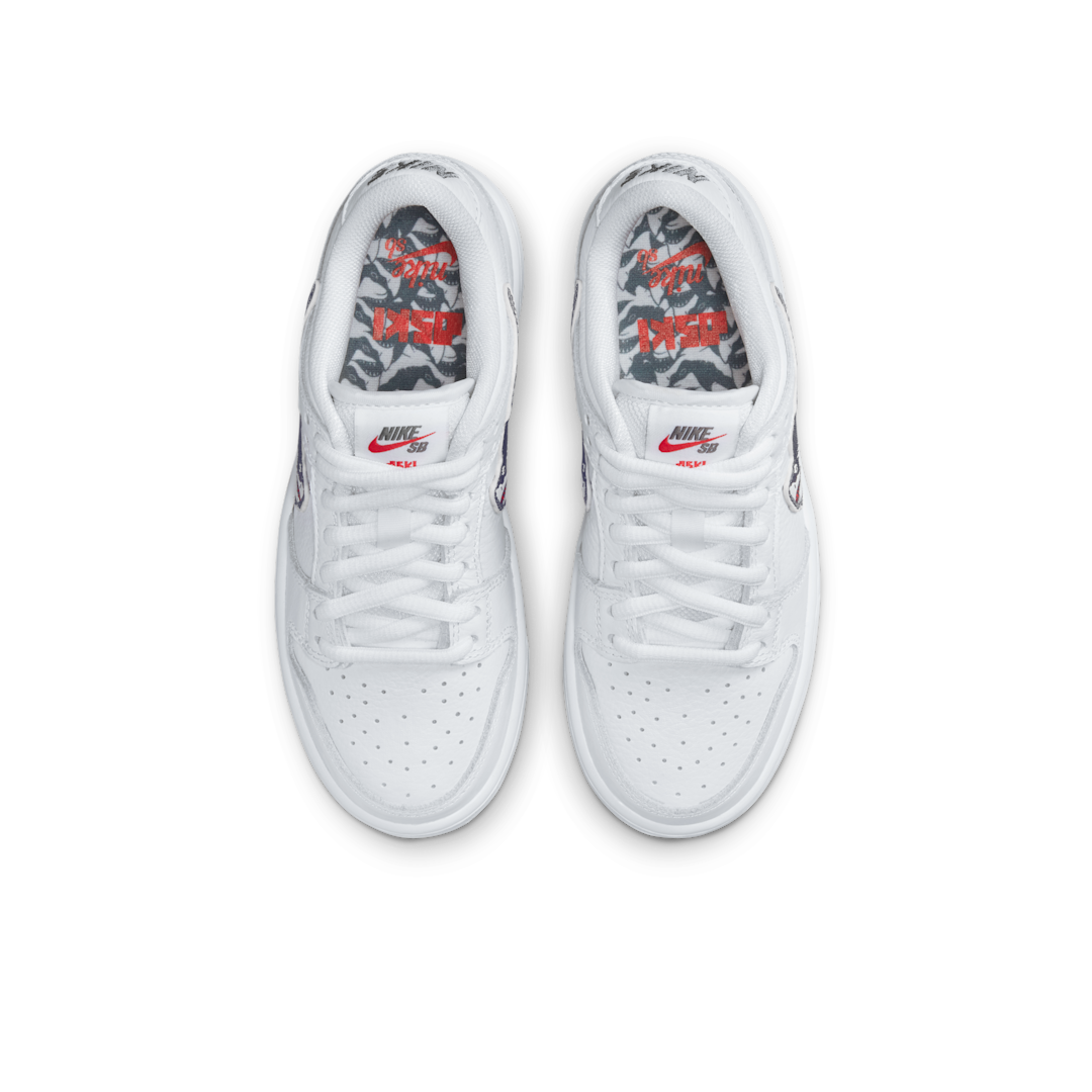 Overkicks - Nike SB Dunk Low Oski Great White (PS) (DJ3758-105) - imagen 3