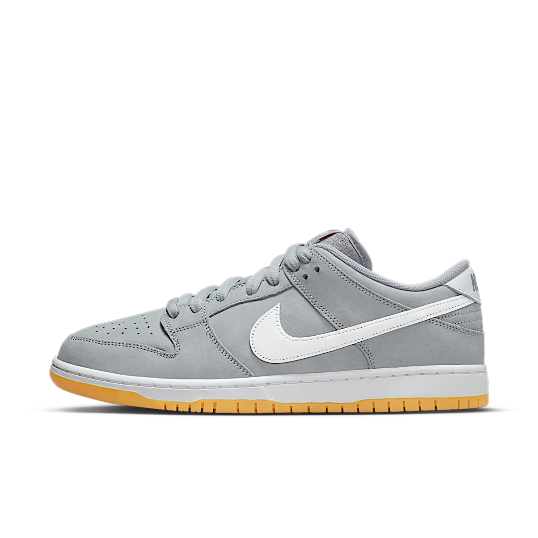 Overkicks - Nike SB Dunk Low Pro ISO Orange Label Wolf Grey Gum (DV5464-001) - vista lateral