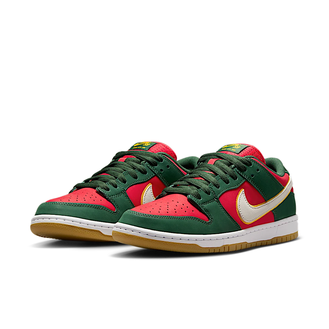 Overkicks - Nike SB Dunk Low Pro PRM Seattle Supersonics (FZ1287-300) - vista trasera