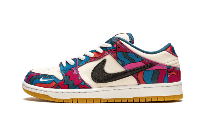 Overkicks - Nike SB Dunk Low Pro Parra Abstract Art (2021) (DH7695-600) - vista lateral