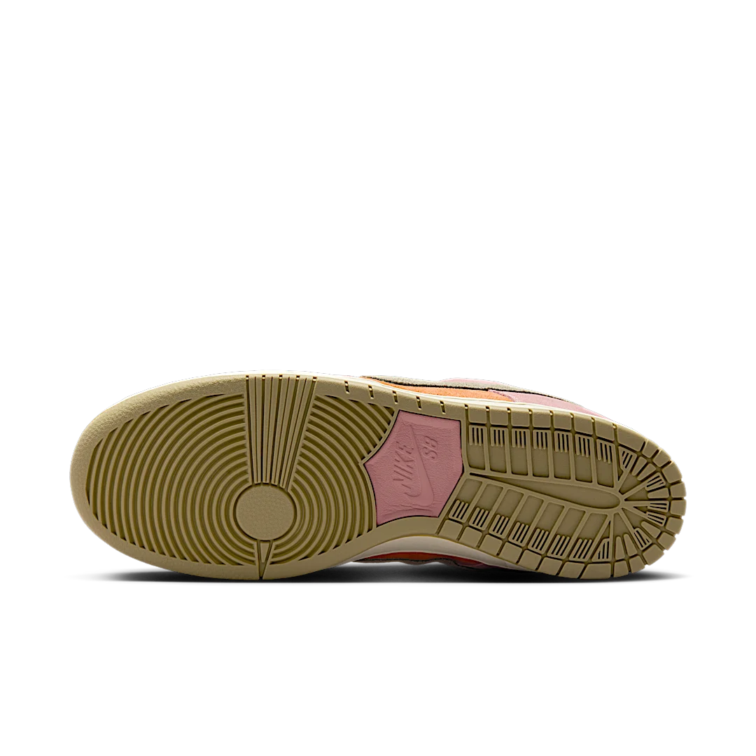 Overkicks - Nike SB Dunk Low Red Stardust (HJ4135-600) - detalle suela