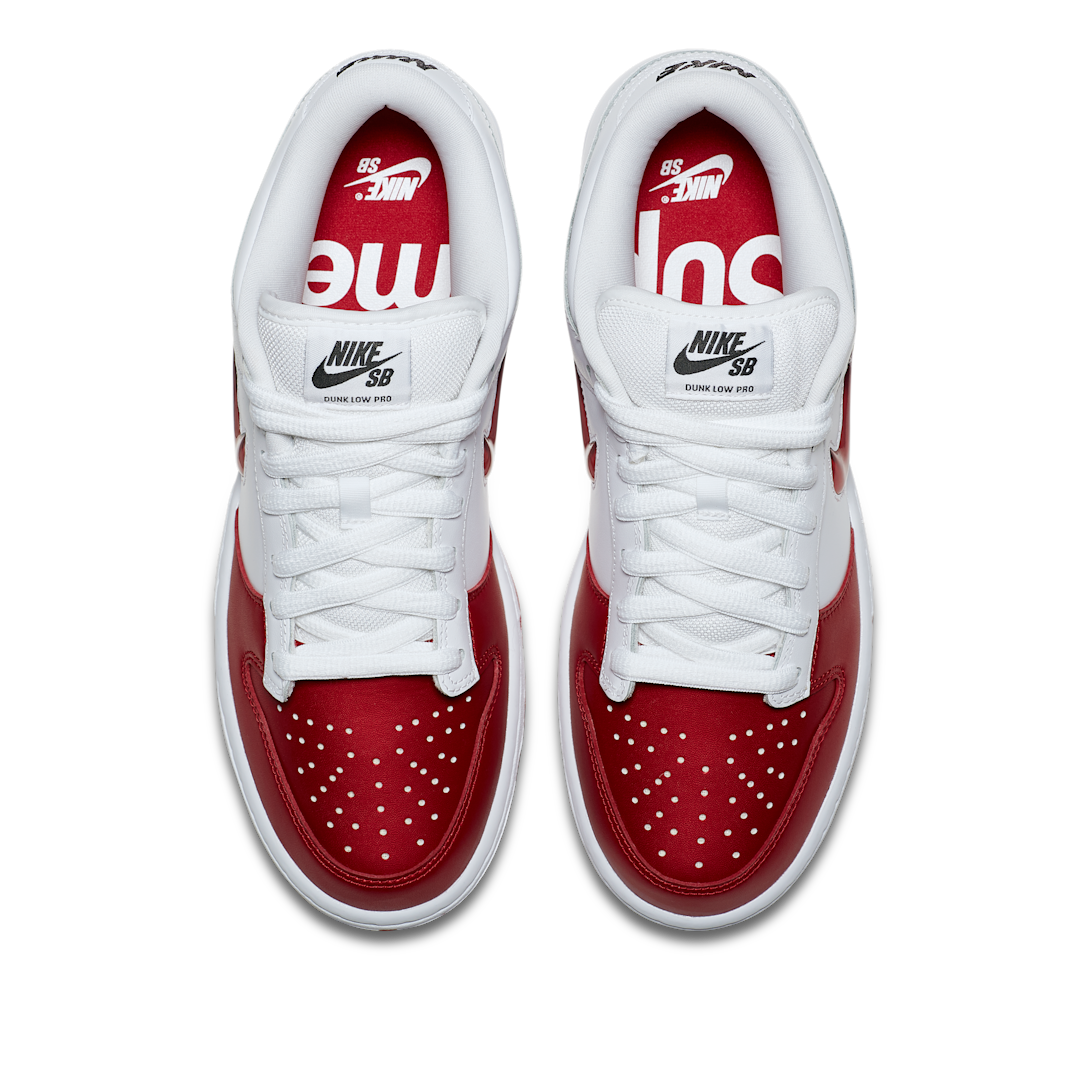 Overkicks - Nike SB Dunk Low Supreme Jewel Swoosh Red (CK3480-600) - par completo