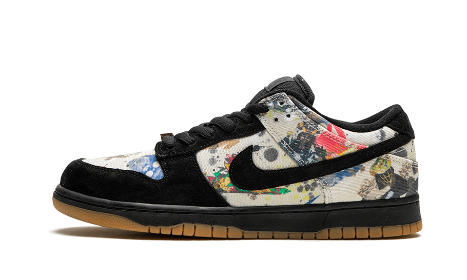 Overkicks - Nike SB Dunk Low Supreme Rammellzee (FD8778-001) - vista lateral