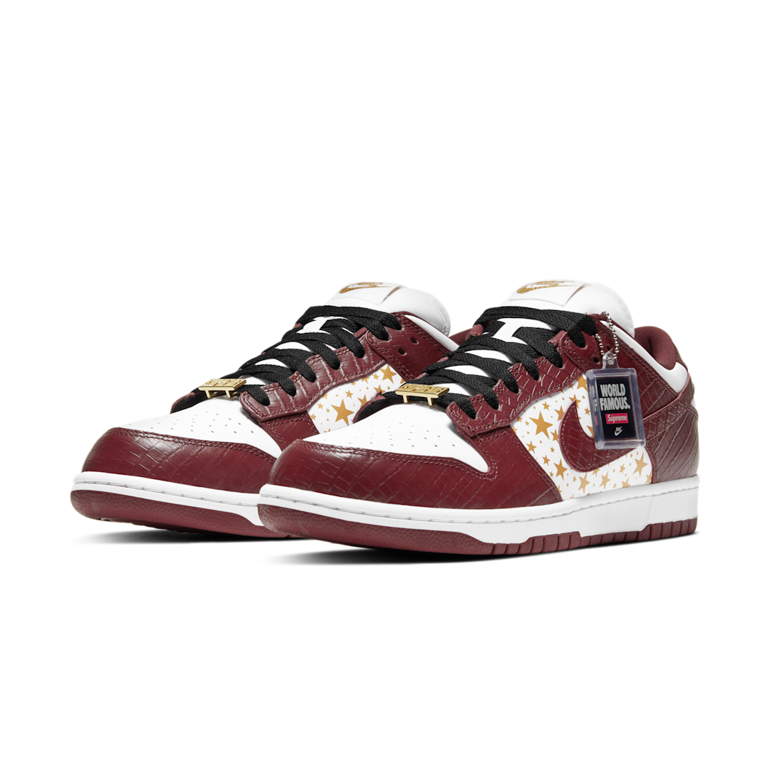 Overkicks - Nike SB Dunk Low Supreme Stars Barkroot Brown (2021) (DH3228-103) - vista trasera
