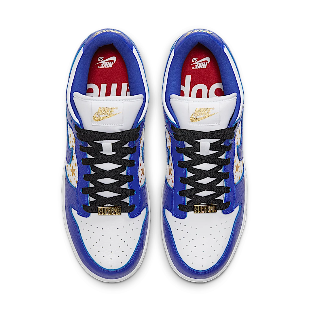 Overkicks - Nike SB Dunk Low Supreme Stars Hyper Royal (2021) (DH3228-100) - par completo