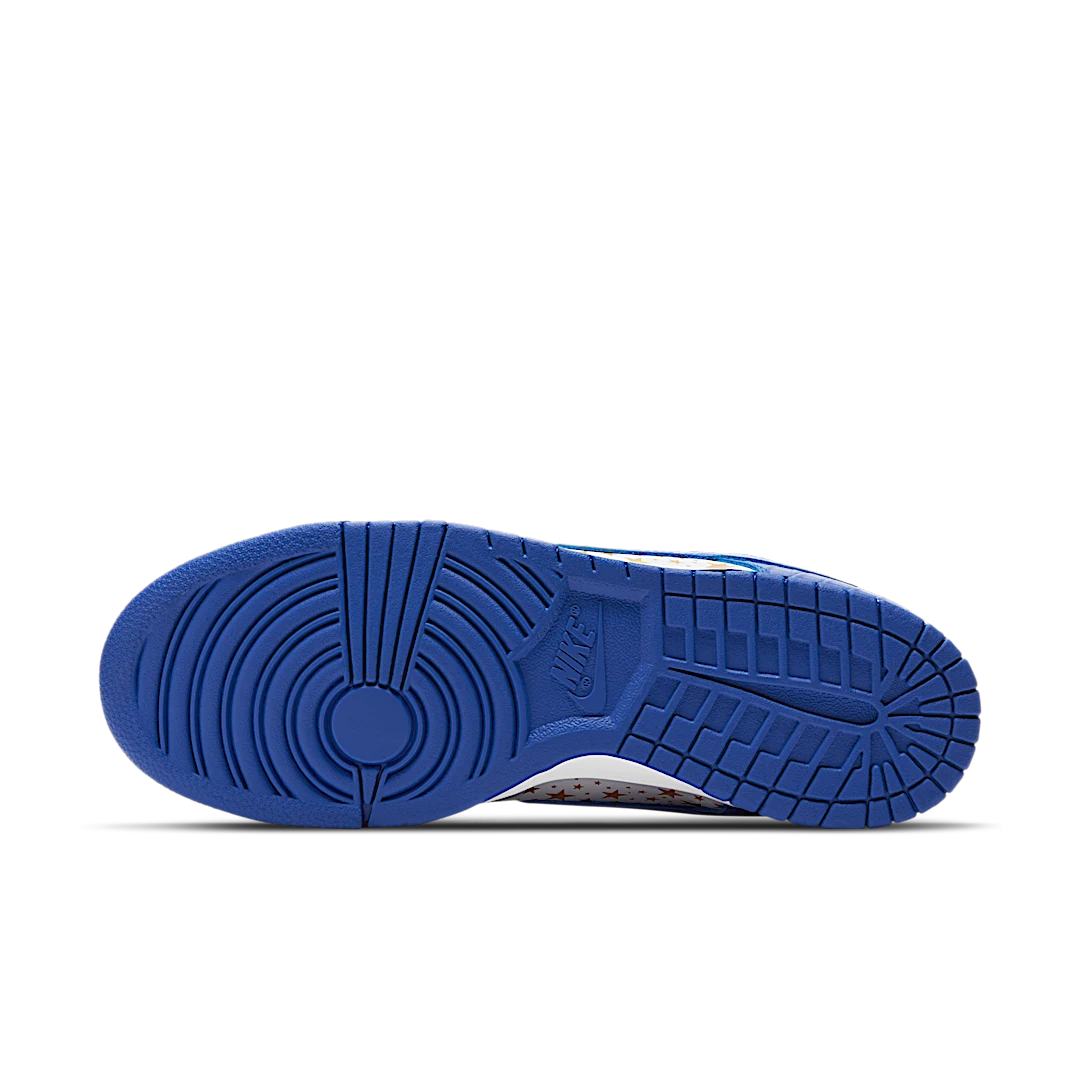 Overkicks - Nike SB Dunk Low Supreme Stars Hyper Royal (2021) (DH3228-100) - detalle suela
