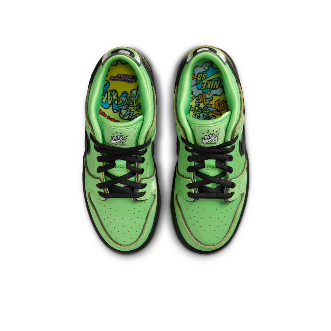 Overkicks - Nike SB Dunk Low The Powerpuff Girls Buttercup (PS) (FZ8832-300) - imagen 3