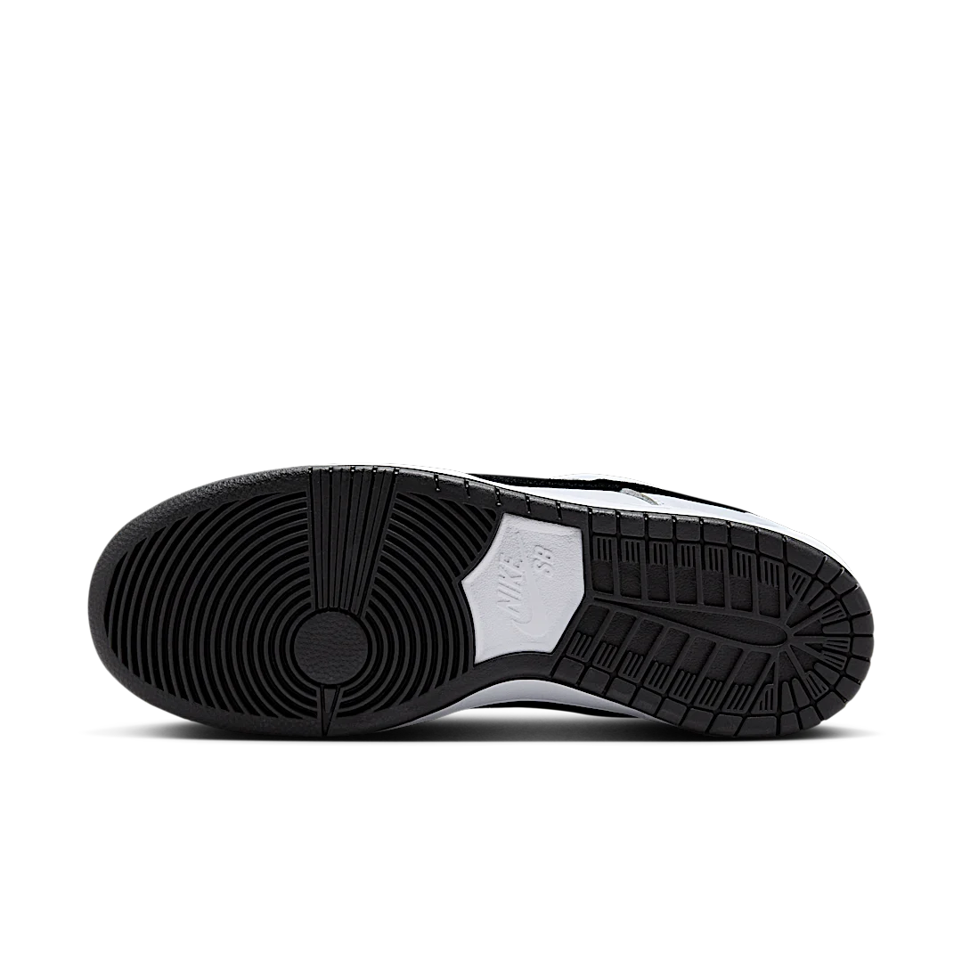 Overkicks - Nike SB Dunk Low White Black (HF3704-100) - vista superior