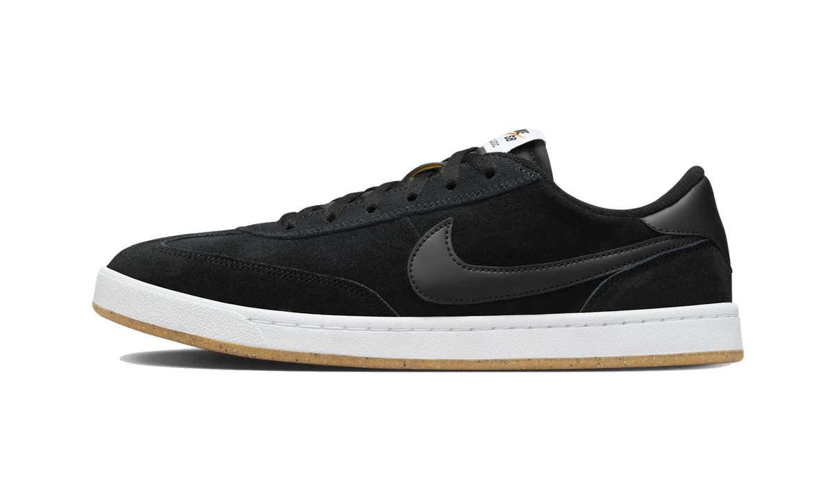 Overkicks - Nike SB FC Classic Black White Vivid Orange (909096-001) - vista lateral