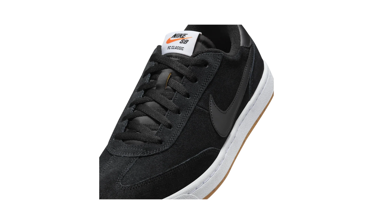 Overkicks - Nike SB FC Classic Black White Vivid Orange (909096-001) - detalle lateral interior