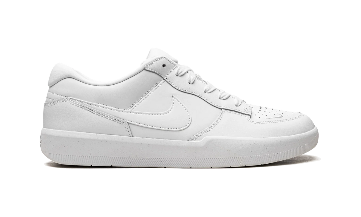 Overkicks - Nike SB Force 58 Premium Triple White (DH7505-100) - detalle talon