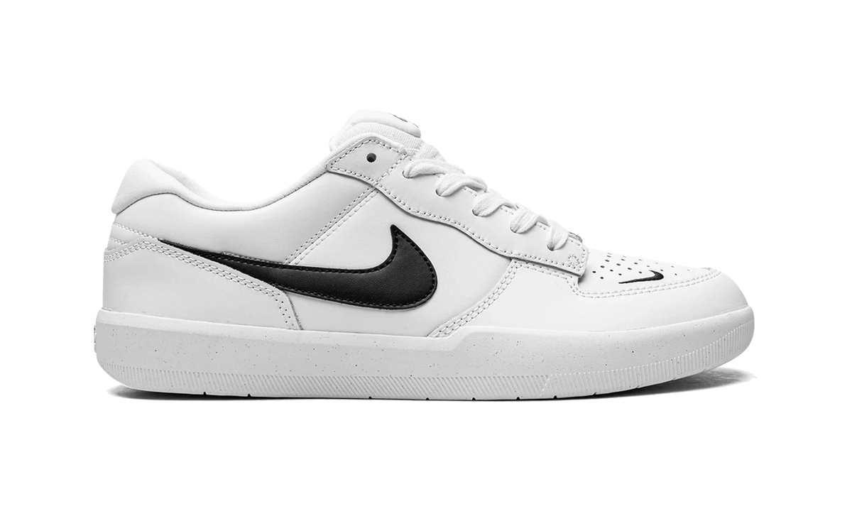 Overkicks - Nike SB Force 58 Premium White Black (DH7505-101) - detalle talon