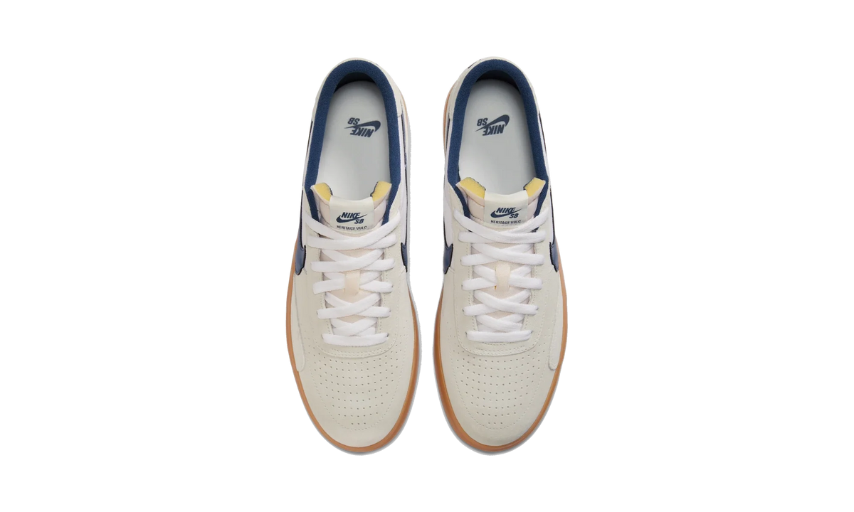 Overkicks - Nike SB Heritage Vulc Summit White Navy Gum (CD5010-102) - vista superior