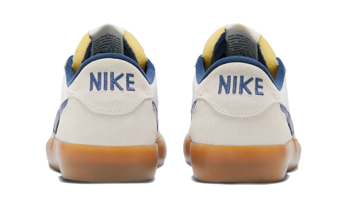 Overkicks - Nike SB Heritage Vulc Summit White Navy Gum (CD5010-102) - detalle talon