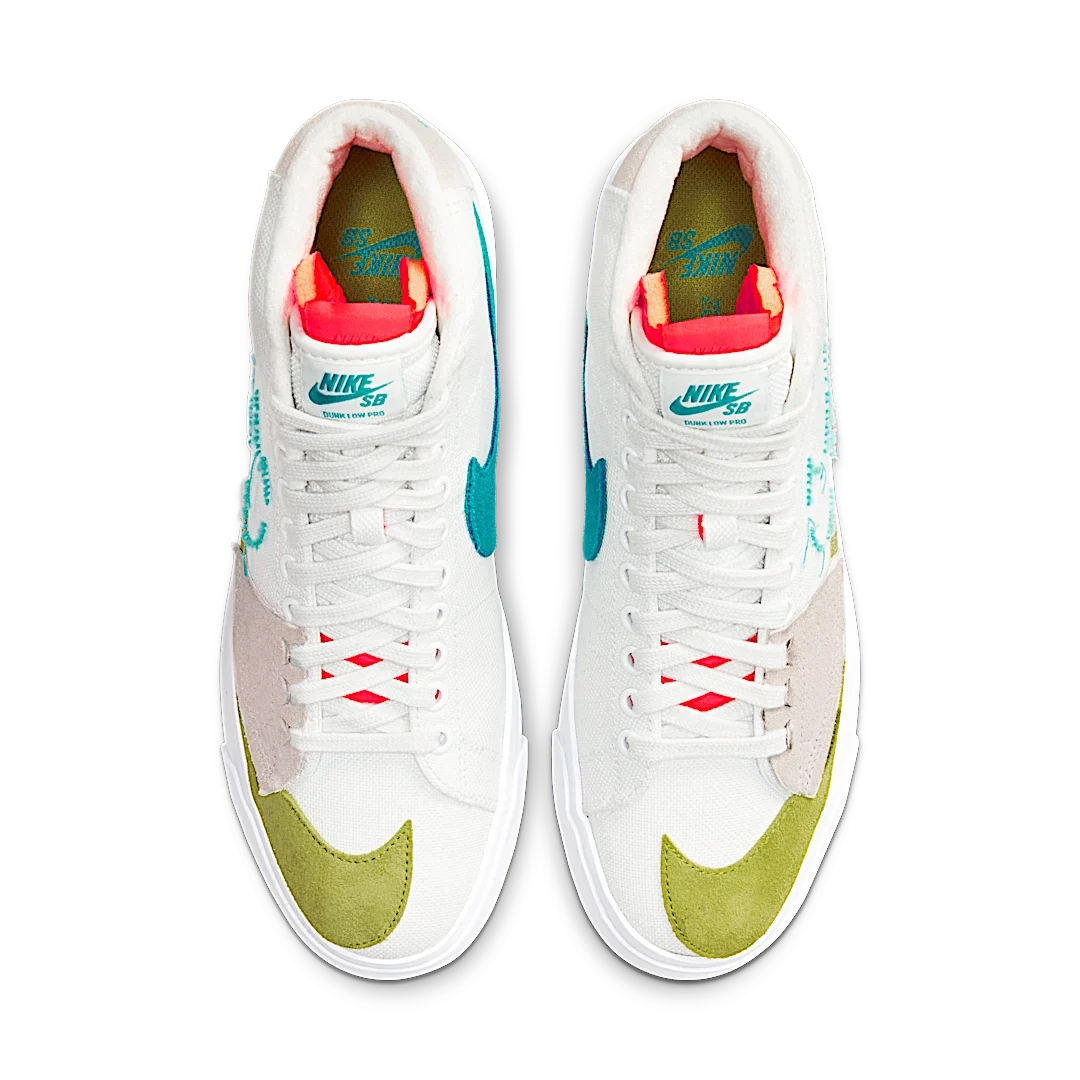 Overkicks - Nike SB Zoom Blazer Mid Edge Hack Pack Aqua (CI3833-101) - par completo