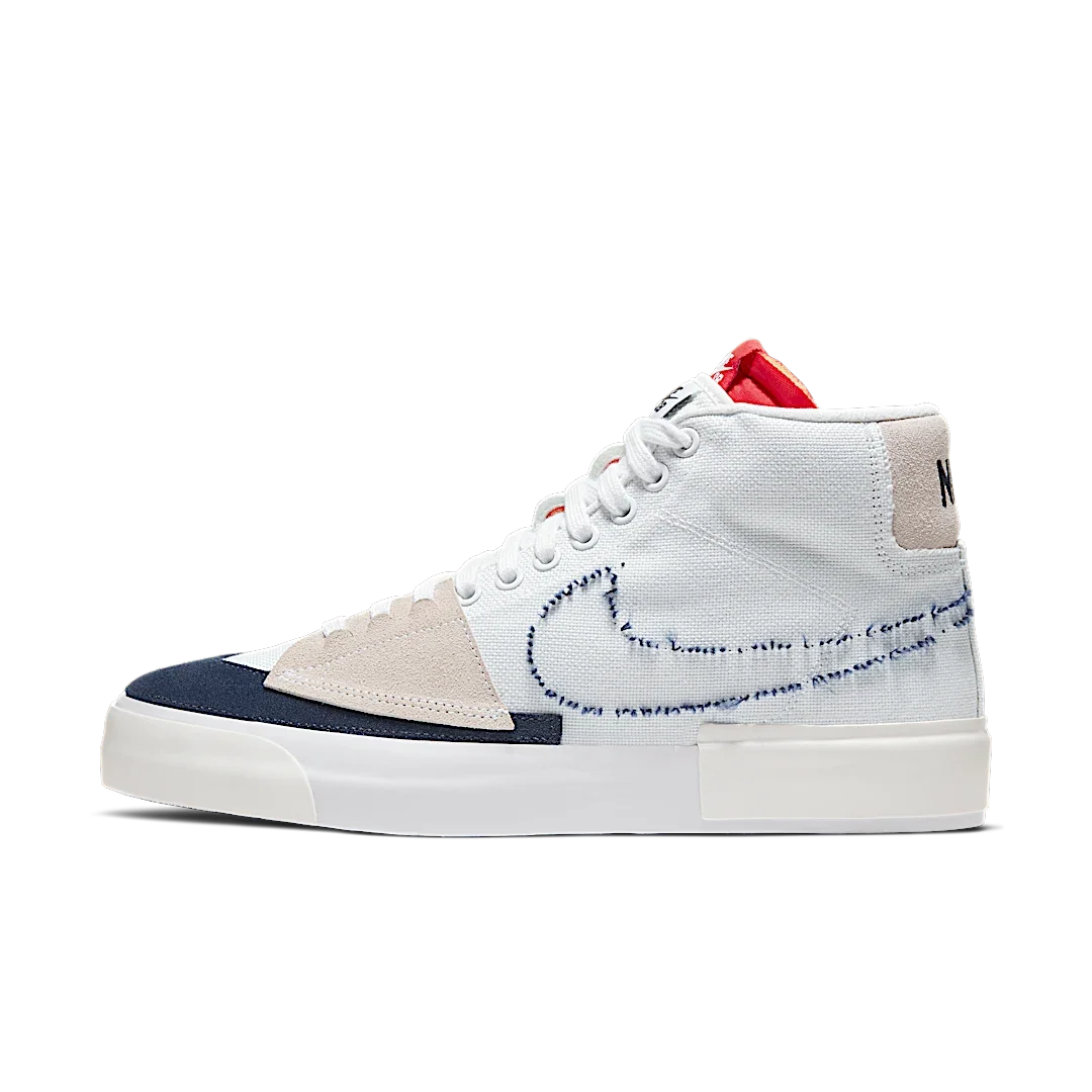 Overkicks - Nike SB Zoom Blazer Mid Edge Hack Pack White (CI3833-100) - vista lateral