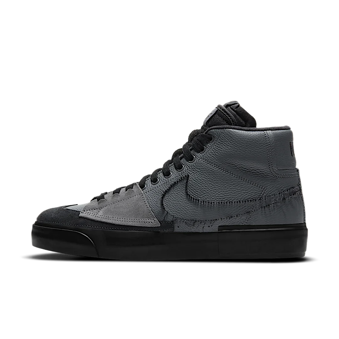Overkicks - Nike SB Zoom Blazer Mid Edge Iron Grey (DA2189-001) - vista lateral