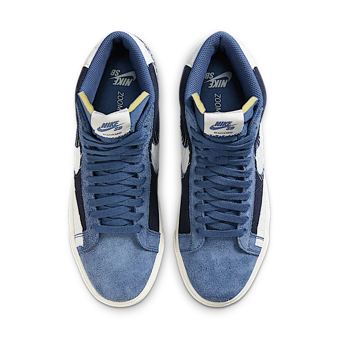 Overkicks - Nike SB Zoom Blazer Mid Sashiko Mystic Navy (CT0715-400) - par completo