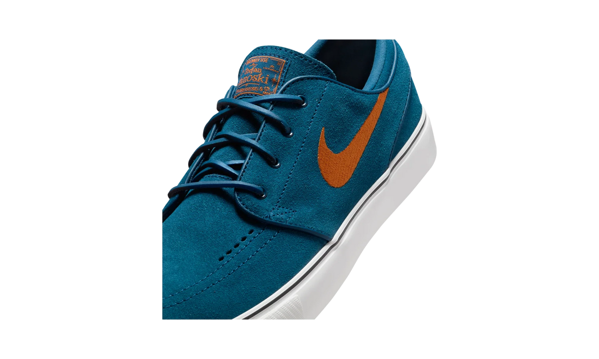 Overkicks - Nike SB Zoom Janoski OG+ Blue Force Campfire Orange (FD6757-401) - detalle lateral interior