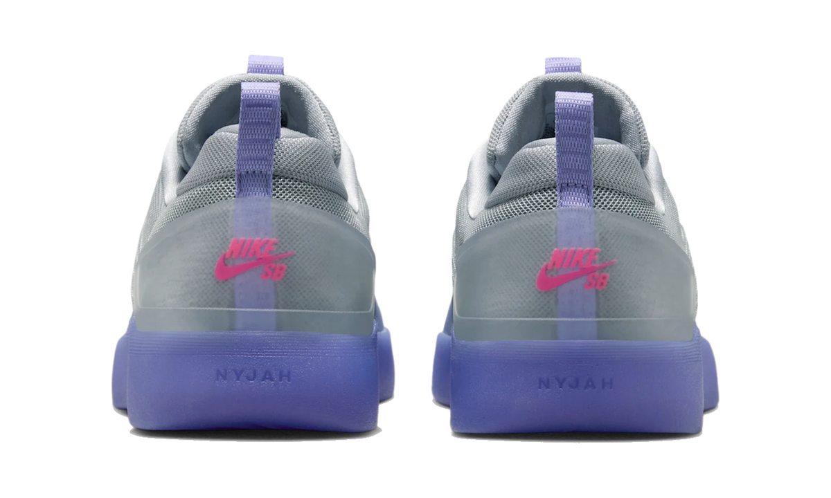 Overkicks - Nike SB Zoom Nyjah 4 Light Thistle Wolf Grey (FQ1273-500) - detalle talon