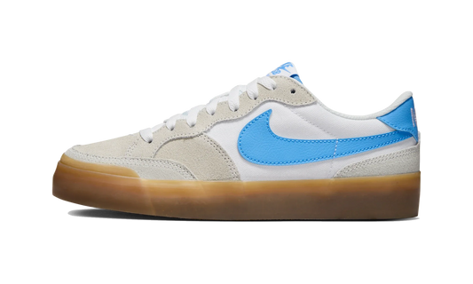 Overkicks - Nike SB Zoom Pogo Plus White University Blue Gum (Womens) (DR9114-100) - vista lateral