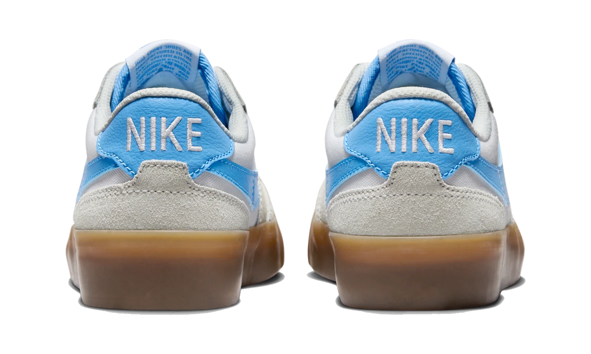 Overkicks - Nike SB Zoom Pogo Plus White University Blue Gum (Womens) (DR9114-100) - detalle talon