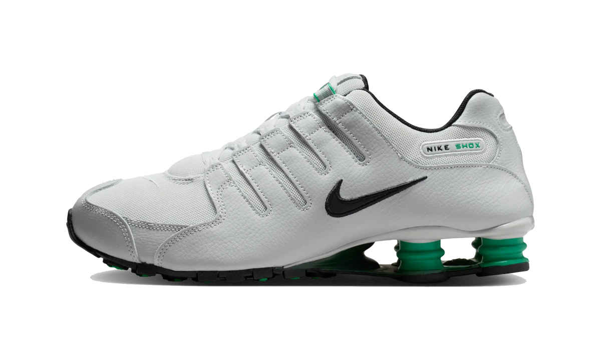 Overkicks - Nike Shox NZ Grey Fog Stadium Green Black (IQ8263-001) - vista lateral