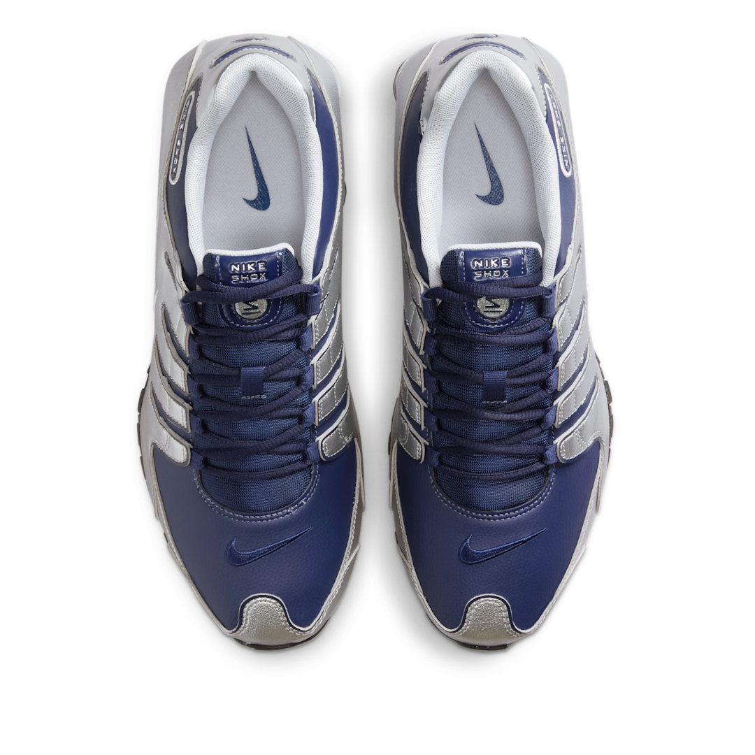 Overkicks - Nike Shox NZ Midnight Navy Metallic Silver (378341-402) - par completo