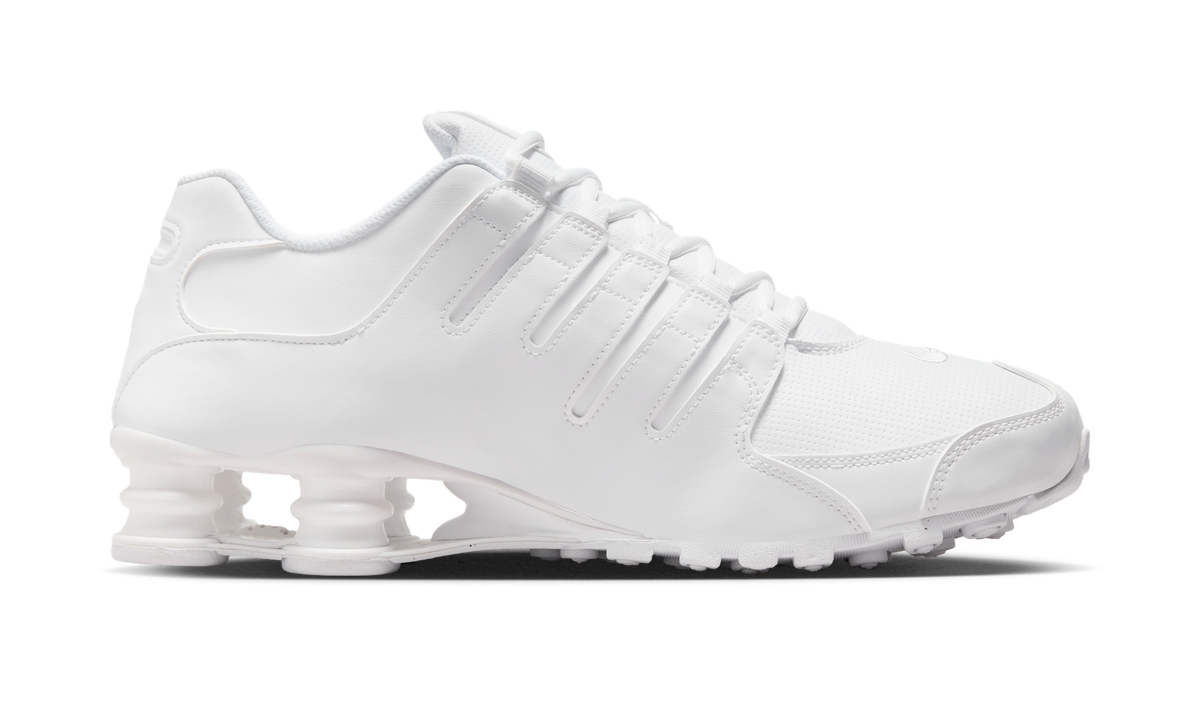 Overkicks - Nike Shox NZ Triple White (378341-128) - detalle suela