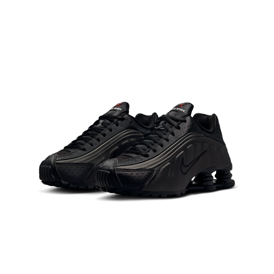 Overkicks - Nike Shox R4 Black Bright Crimson (GS) (CW2626-003) - imagen 2