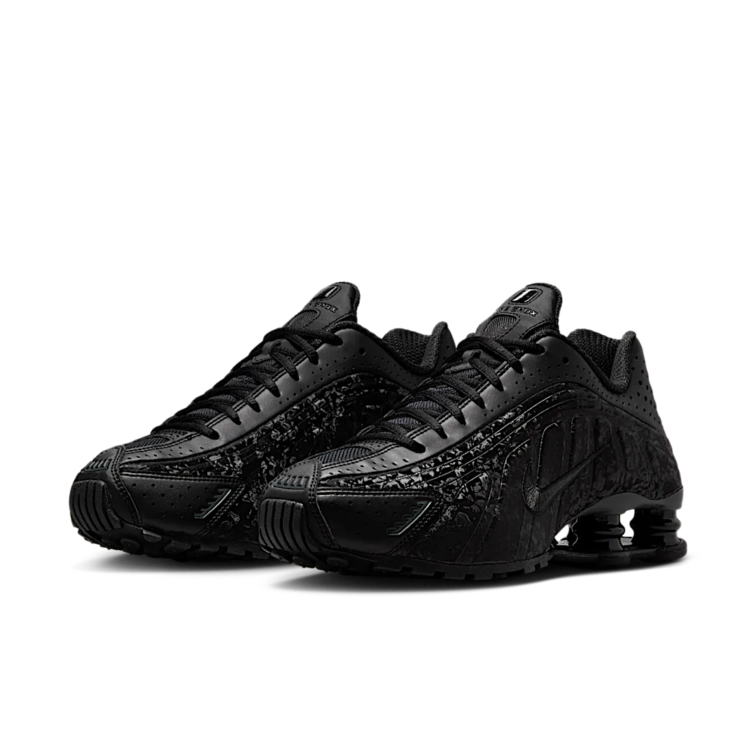 Overkicks - Nike Shox R4 Black Floral (HV0934-002) - vista trasera