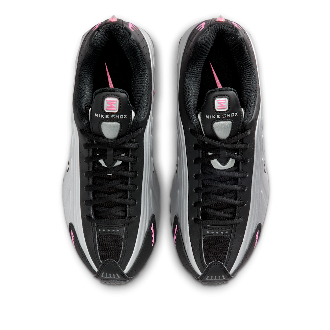 Overkicks - Nike Shox R4 Black Metallic Silver Pinksicle (Womens) (AR3565-012) - par completo