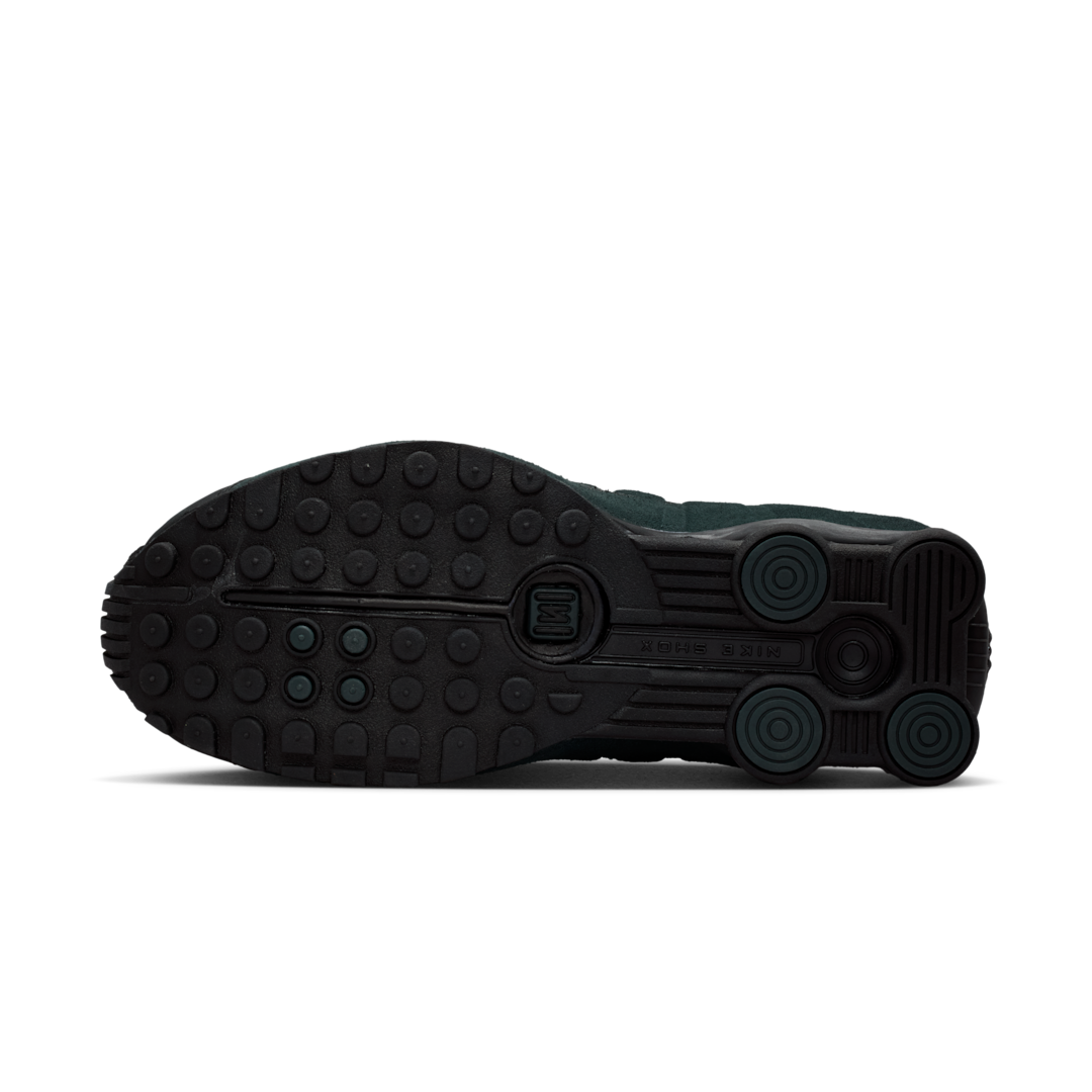 Overkicks - Nike Shox R4 Black Silver Seaweed (HQ7739-002) - detalle suela