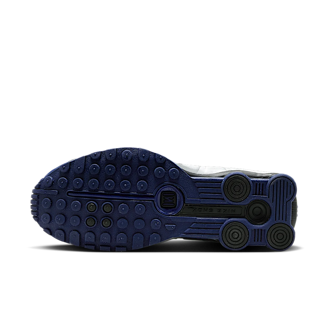 Overkicks - Nike Shox R4 Blue Void (AR3565-400) - detalle suela