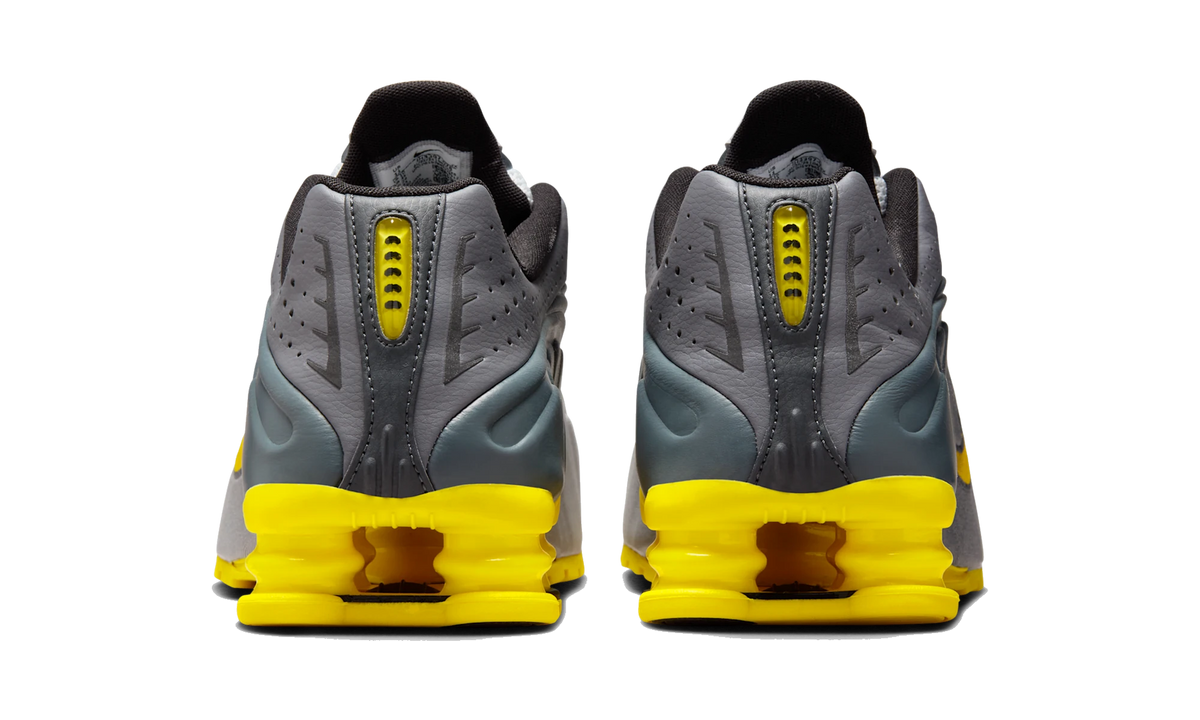 Overkicks - Nike Shox R4 Bright Citron (IH3397-078) - detalle talón